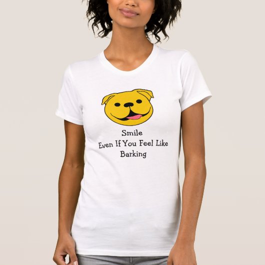 Happy Face Dog T-shirt (Voorkant)