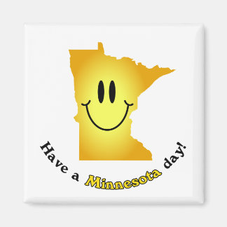 Happy Face - Een Minnesota-dag! Magneet