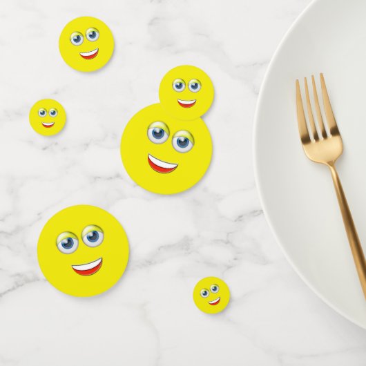 Happy Face Emoji Confetti (Groep)