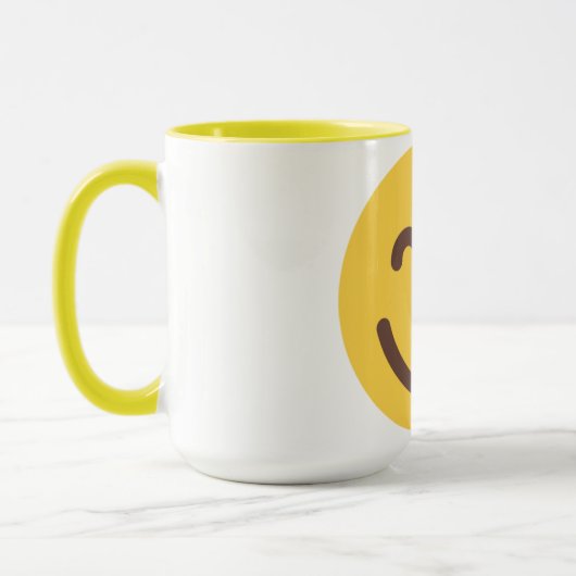 Happy Face Emoji Mug Mok (Links)