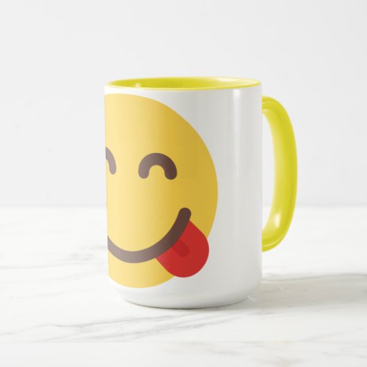 Happy Face Emoji Mug Mok (Voorkant rechts)
