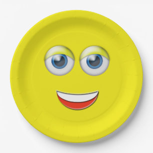 Happy Face Emoji Papieren Bordje