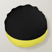 Happy Face Emoji - Round Pillow Rond Kussen (Achterkant)