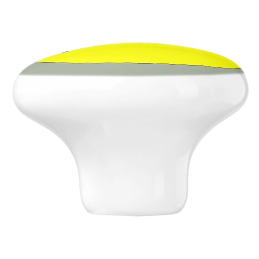 Happy Face Emoticon Keramische Knop (Zijkant)