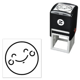 Happy Face Emoticon Zelfinkt Stempel