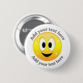 Happy Face Gepersonaliseerd Ronde Button 5,7 Cm (Voorkant /achterkant)