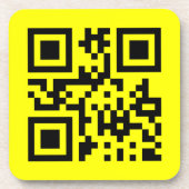 ☺ Happy Face glimlachend Emoji — QR-code Bier Onderzetter (Voorkant)