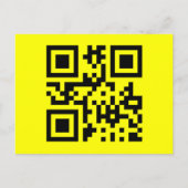 ☺ Happy Face glimlachend Emoji — QR-code Briefkaart (Voorkant)