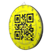 ☺ Happy Face glimlachend Emoji — QR-code Dartbord (Voorkant Rechts)