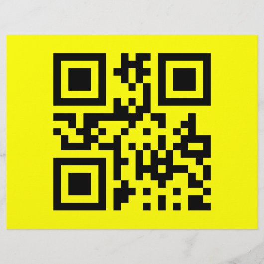 ☺ Happy Face glimlachend Emoji — QR-code Flyer (Voorkant)