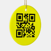 ☺ Happy Face glimlachend Emoji — QR-code Keramisch Ornament (Rechts)