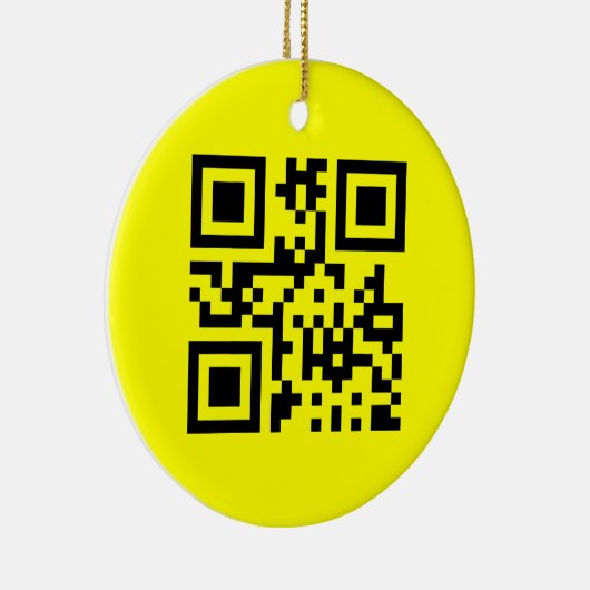 ☺ Happy Face glimlachend Emoji — QR-code Keramisch Ornament (Rechts)