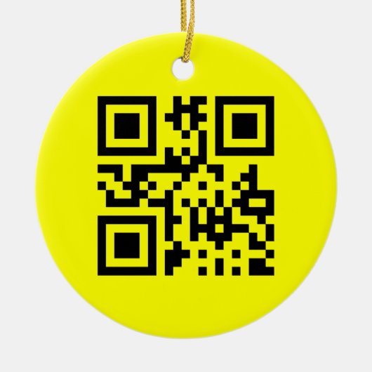 ☺ Happy Face glimlachend Emoji — QR-code Keramisch Ornament (Voorkant)