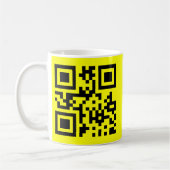 ☺ Happy Face glimlachend Emoji — QR-code Koffiemok (Links)