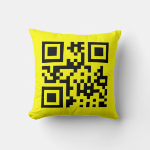 ☺ Happy Face glimlachend Emoji — QR-code Kussen