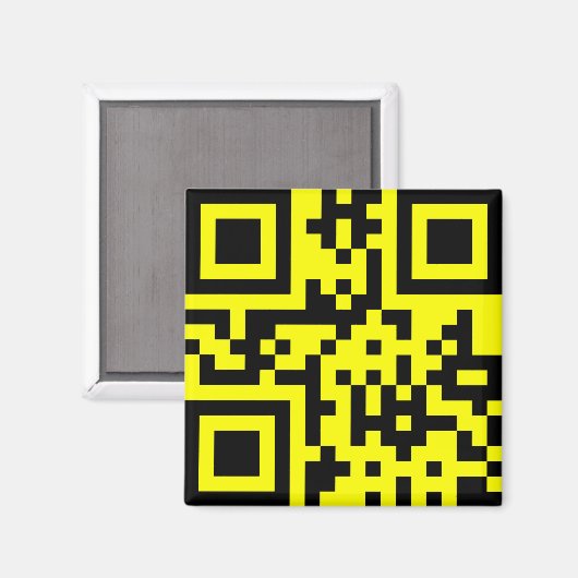 ☺ Happy Face glimlachend Emoji — QR-code Magneet (Voorkant / Achterkant)