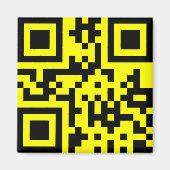 ☺ Happy Face glimlachend Emoji — QR-code Magneet (Voorkant)