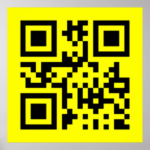 ☺ Happy Face glimlachend Emoji — QR-code Poster