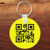 ☺ Happy Face glimlachend Emoji — QR-code Sleutelhanger (Voorkant)
