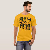 ☺ Happy Face glimlachend Emoji — QR-code T-shirt (Voorkant volledig)