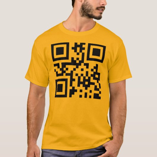 ☺ Happy Face glimlachend Emoji — QR-code T-shirt (Voorkant)