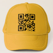 ☺ Happy Face glimlachend Emoji — QR-code Trucker Pet (Voorkant)