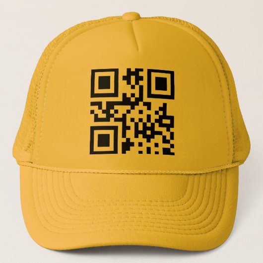 ☺ Happy Face glimlachend Emoji — QR-code Trucker Pet (Voorkant)