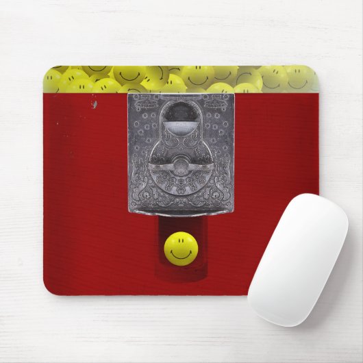 Happy Face Gumball Machine Mousepad Muismat (Met muis)