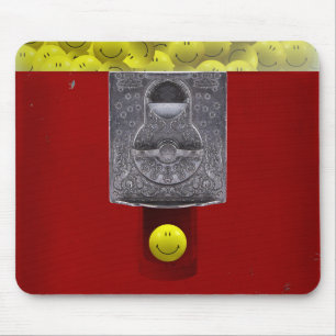 Happy Face Gumball Machine Mousepad Muismat