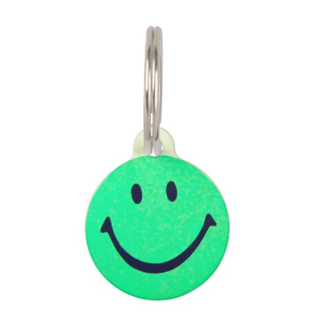 Happy face – Happiness – smiling face Huisdierpenning (Voorkant)