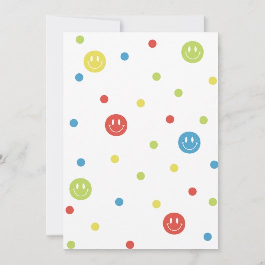 HAPPY FACE · HAPPY DUDE UITNODIGING (Achterkant)