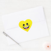 Happy Face Hart Sticker (Envelop)