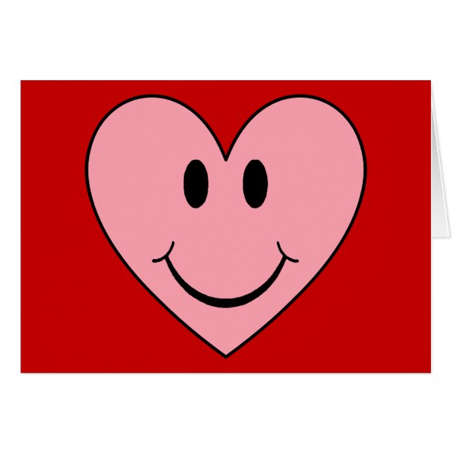 Happy Face Heart (Voorkant Horizontaal)