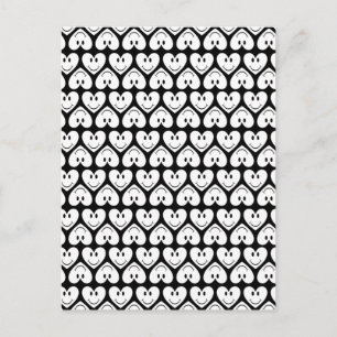 Happy Face Heart Briefkaart
