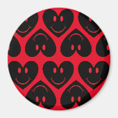 Happy Face Heart Magneet (Voorkant)