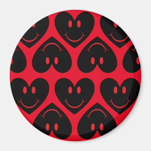 Happy Face Heart Magneet