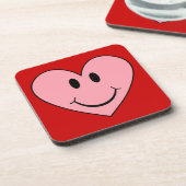 Happy Face Heart Onderzetter (Linkerzijde)