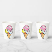 Happy Face Ice Cream Papieren Bekers