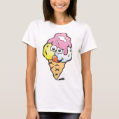 Happy Face Ice Cream T-shirt (Voorkant)