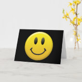 Happy Face Kaart (Gele Bloem)