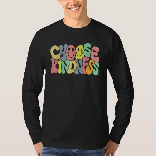Happy Face kies Kindness Mannen Positiviteit vrouw T-shirt (Voorkant)