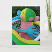 Happy Face Man verkookt gewoon Aangepaste Kaart (Voorkant)