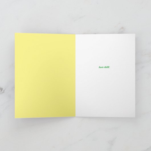 Happy Face Man verkookt gewoon Aangepaste Kaart (Binnen)