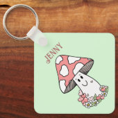 Happy Face Mushroom Sleutelhanger (Voorkant)