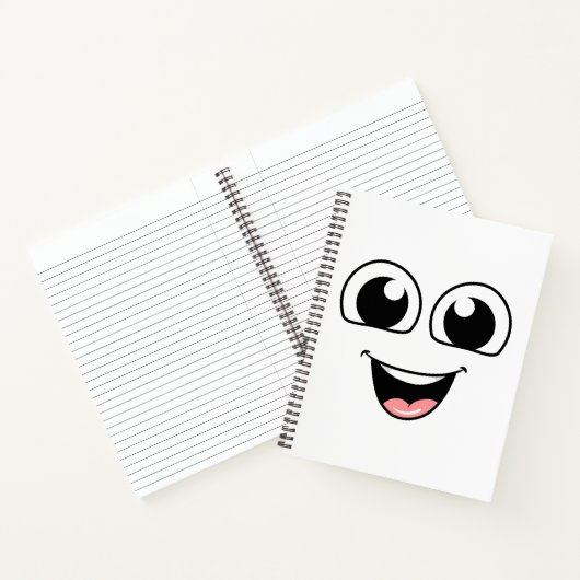 Happy face Notebook Notitieboek (Binnen)