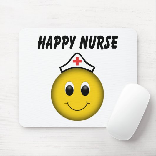 Happy Face Nurse Muismat (Met muis)
