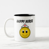 Happy Face Nurse Tweekleurige Koffiemok (Links)