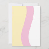 Happy Face One Groovy Girl 1e verjaardagsuitnodigi Kaart (Achterkant)