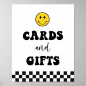 Happy Face One Happy Dude Kaarten en cadeaubordje Poster (Voorkant)