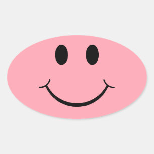 Happy Face Ovale Sticker
